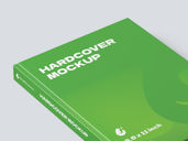 Hard Cover Book Mockup Isometric View Preview 3