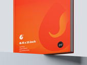 Hard Cover Book Mockup Low Angle View Preview 4