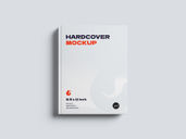 Hard Cover Book Mockup Top View Preview 1