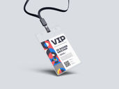 Id Badge Flying View 3