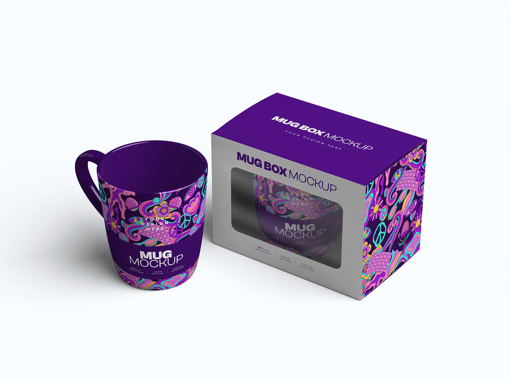 Mug With Box Isometric Preview 2