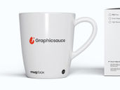 Mug With Box Side View Preview 3
