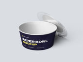 Paper Bowl Back Half Side View 1