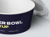 Paper Bowl Back Half Side View 4