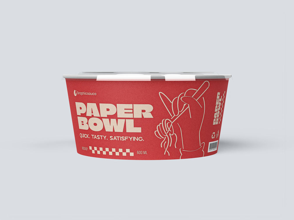 Paper Bowl Front View 2