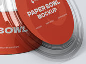 Paper Bowl Half Side View 4