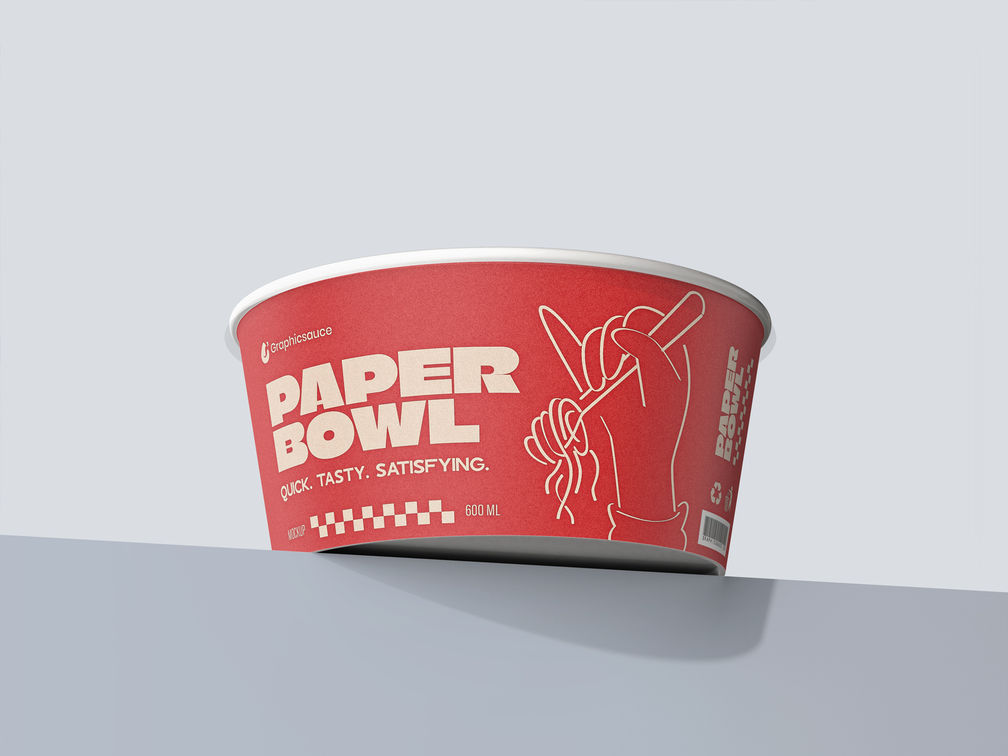 Paper Bowl Low Angle View 2