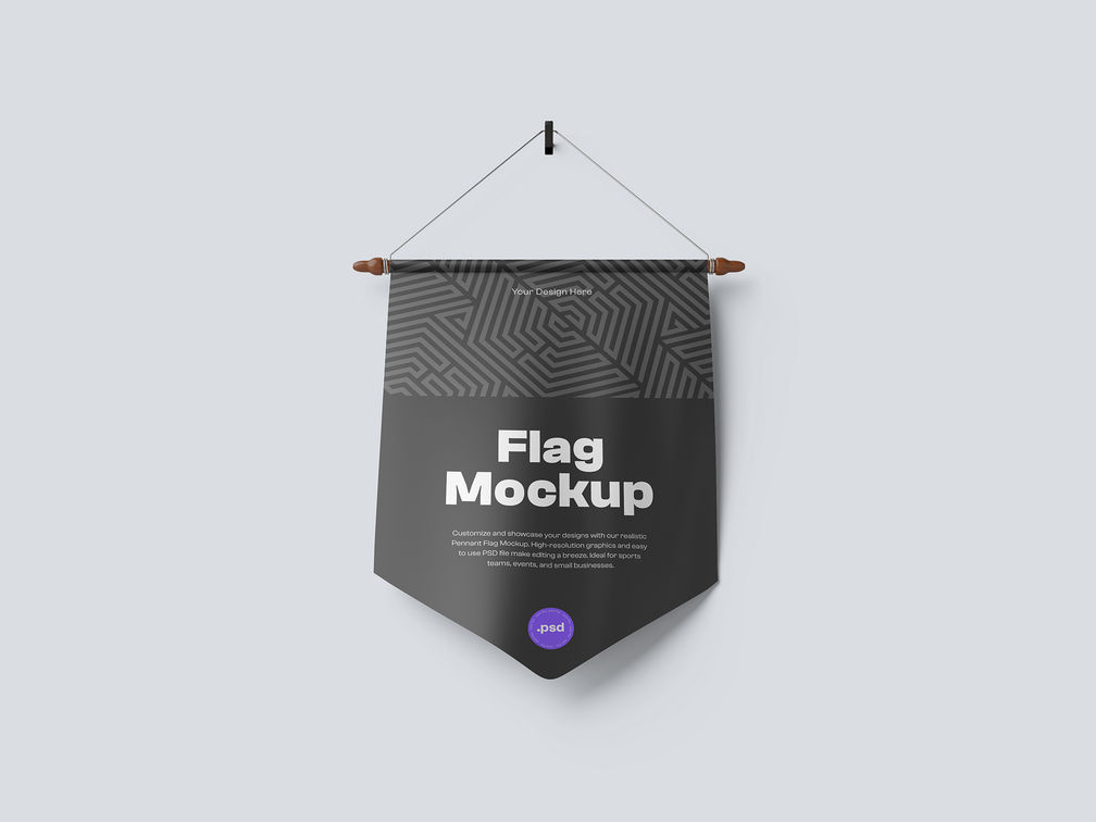 Pennant Flag Low Angle View Preview 2