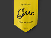 Pennant Flag Mockup Front View Preview 5