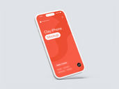 Phone Clay Mockup Flying View Preview 1