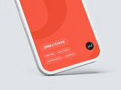 Phone Clay Mockup Flying View Preview 4