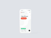 Phone Clay Mockup Front View Preview 1