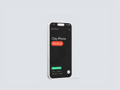 Phone Clay Mockup Half Side View Preview 1