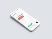 Phone Clay Mockup Isometric Preview 1