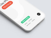 Phone Clay Mockup Isometric Preview 4