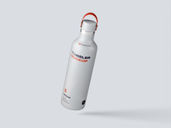 Reusable Bottle Mockup Flying View Preview 1