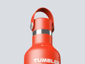 Reusable Bottle Mockup Low Angle View Preview 4