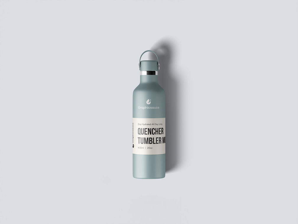 Reusable Bottle Mockup Top View Preview 2