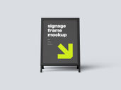 Signage Frame Front View Preview 2