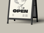 Signage Frame Halfside View Preview 4