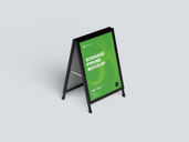 Signage Frame Mockup Isometric Preview 1
