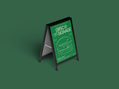 Signage Frame Mockup Isometric Preview 3