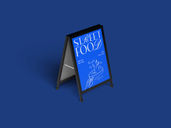 Signage Frame Mockup Isometric Preview 4