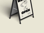 Signage Frame Mockup Isometric Preview 5