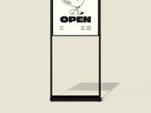 Signage Stand Front View Preview 5