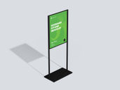 Signage Stand Isometric Preview 1