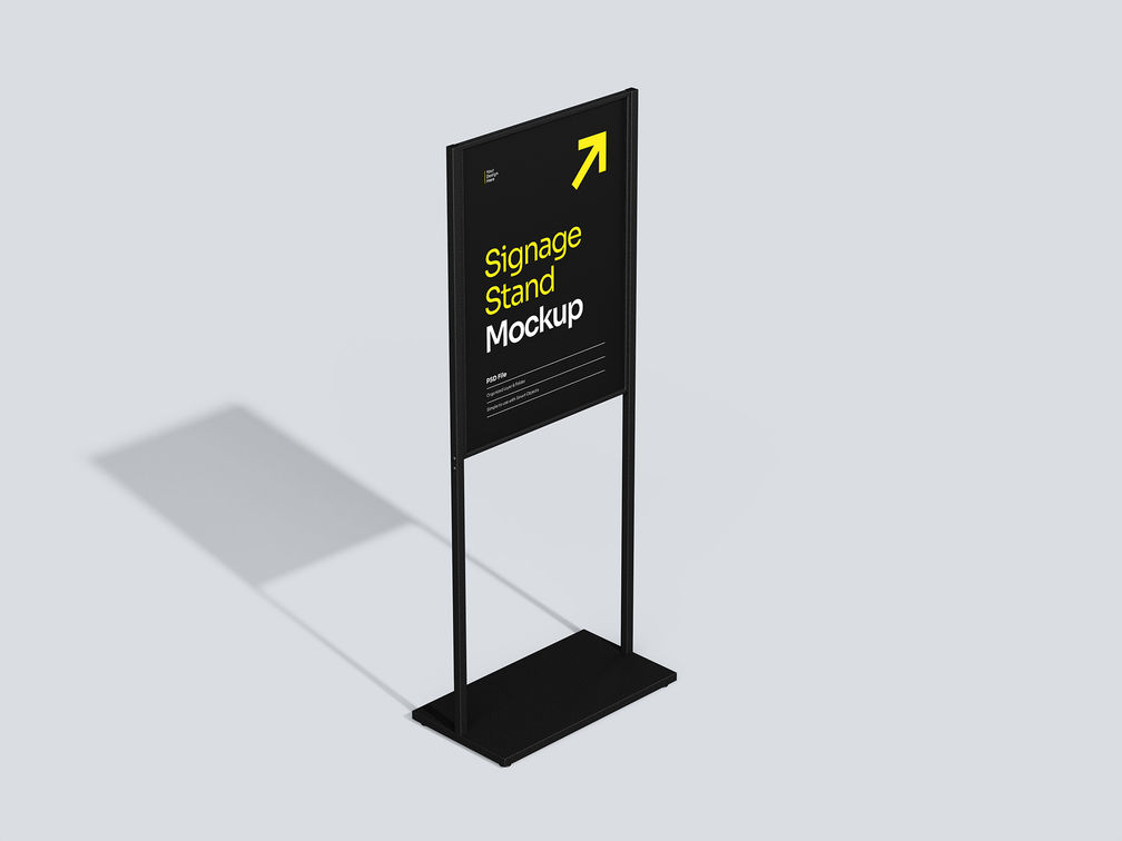 Signage Stand Isometric Preview 2