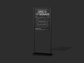 Signage Stand Mockup Half Side View Preview 4