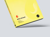 Soft Cover Book Mockup Flying View Preview 4