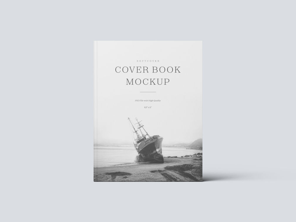 Soft Cover Book Mockup Front View Preview 2