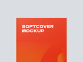 Soft Cover Book Mockup Front View Preview 3