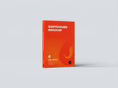 Soft Cover Book Mockup Half Side View Preview 1