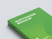 Soft Cover Book Mockup Isometric View Preview 3