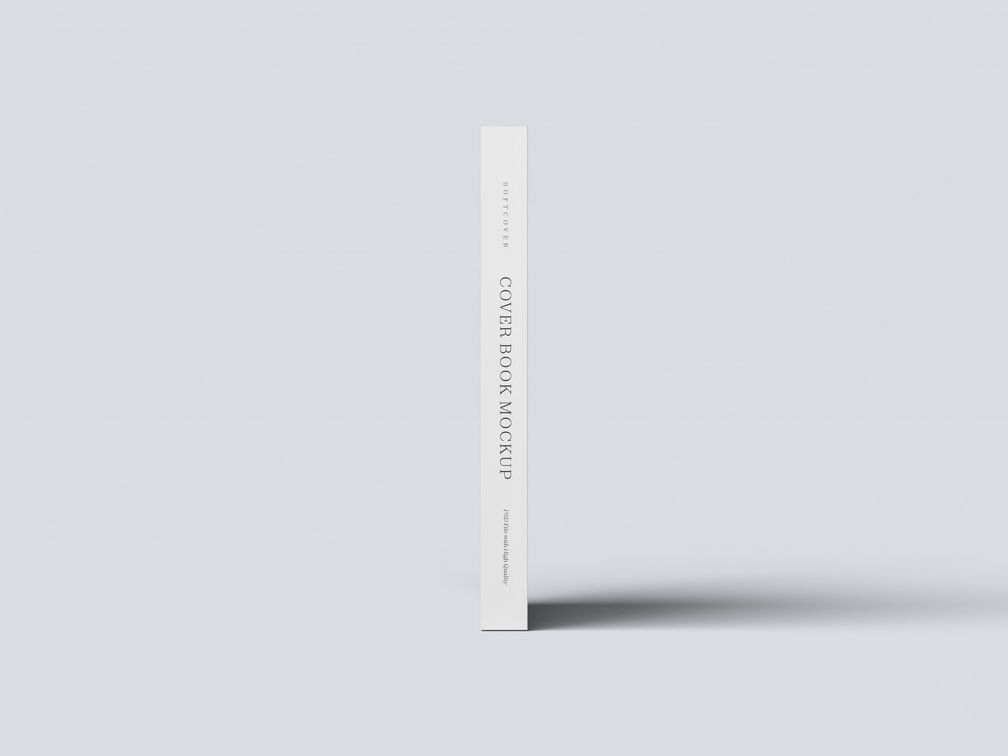 Soft Cover Book Mockup Side View Preview 2