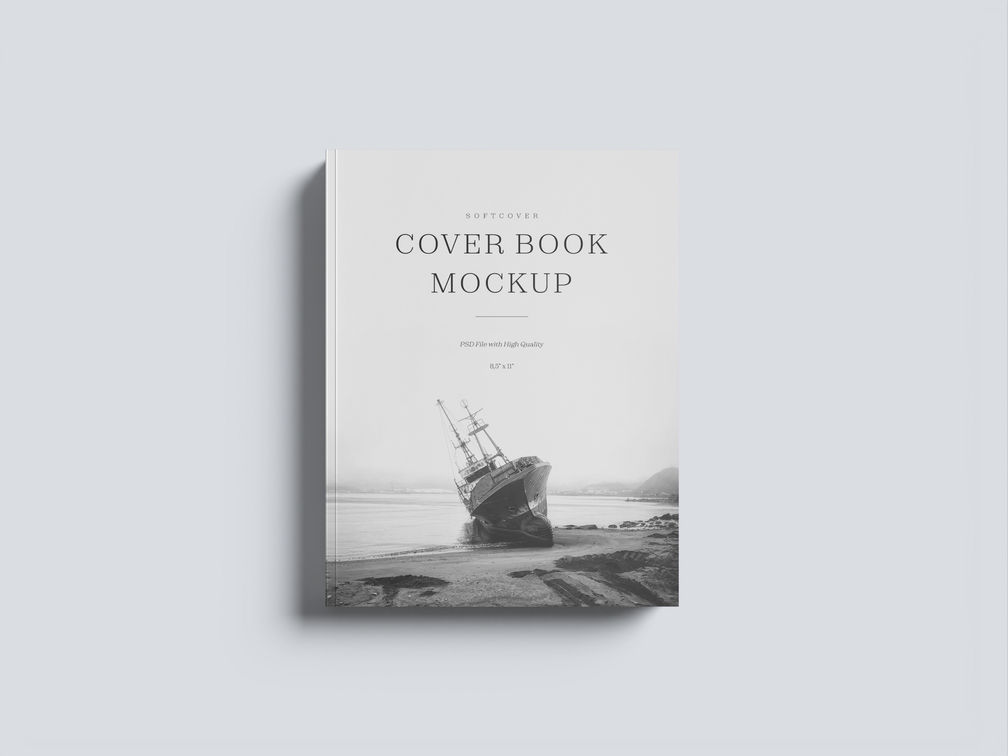 Soft Cover Book Mockup Top View Preview 2