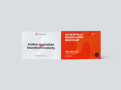 A4 Bi Fold Landscape Brochure Mockup Back Half Side View Preview 2