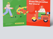 A4 Bi Fold Portrait Brochure Mockup Front View Preview 4