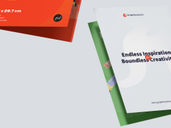 A4 Bi Fold Portrait Brochure Mockup Low Angle View Preview 4