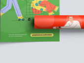 A4 Flyer Brochur Mockup Top View Preview 4