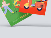 A4 Flyer Brochure Mockup Flying View Preview 4