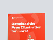 A4 Flyer Brochure Mockup Front View Preview 3