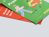 A4 Flyer Brochure Mockup Isometric View Preview 4