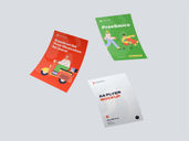 A4 Flyer Brochure Mockup Low Angle View Preview 2