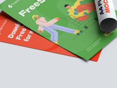 A4 Flyer Brochure Mockup Stack It View Preview 4