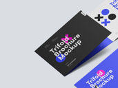A5 Trifold Brochu Half Side View Preview 3