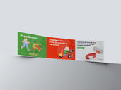A5 Trifold Brochure Low Angle View Preview 2
